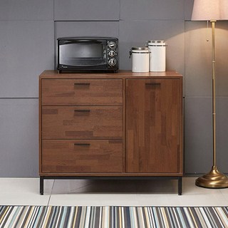 회사 사무실 수납 탕비실 보조테이블 매장 성당 원룸 선반 미니 홈카페장 오븐, 그레이