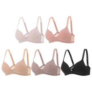 시슬리 노와이어 시그니처 스킨톤 브라 5종 세트
