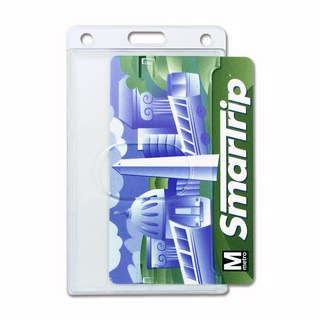 台灣製造 硬質透明識別證套 直式標準卡片適用