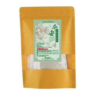 CHILL愛生活 平安芙蓉艾草沐浴包 10入/包 SGS檢驗合格 泡澡泡腳芳香淨化, 1個, 平安芙蓉艾草沐浴包(10入/包)