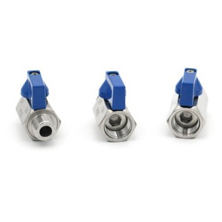 1/2 1/4 3/4 3/8 인치 BSP NPT 남성 여성 스레드 위생 스테인리스 스틸 SS304 미니 볼 밸브 물 오일 산, 01 Female x Female, 02 NPT, 03 1/2", 1개