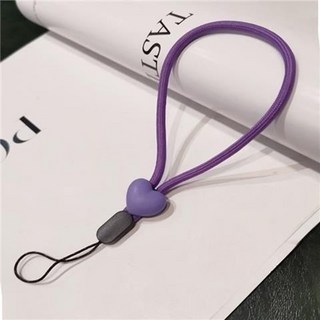 헤이두잇 1+1 하트 손목 스트랩 응원봉 가방 핸드폰 이어폰 열쇠고리, 퍼플, 2개