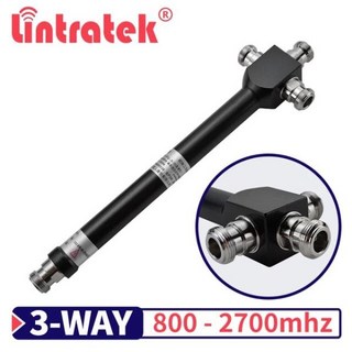 Lintratek 700/800-2700/2500mhz Power Divrider 신호 부스터 리피터 안테나 N-Female 용 2/3/4 Way 2G 전, 3-way 800-2700mhz, 02 3-way 800-2700mhz, 1개