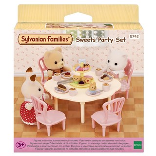 EPOCH Sylvanian Families 森林家族 拿鐵咖啡甜蜜派對公仔套組 5742, 1套