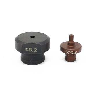 유압 펀칭기 몰드 펀칭 사각 다이 M 20 라운드 펀치 전동천공기 원형, 1개