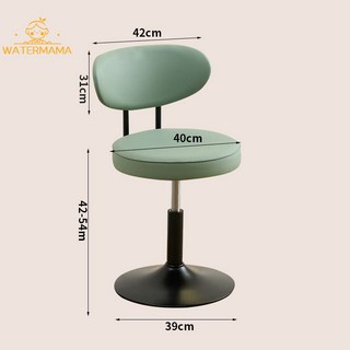 吧檯椅高腳凳子北歐輕奢酒吧椅家用升降椅子商用收銀前台轉椅吧凳, 1個, 矮款[黑腳加強款] 座面顏色材質可備21