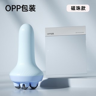 秒發現貨滾輪按摩器 大小腿內側運動肌肉放松腹部塑形滾珠揉肚子細腰經絡刷, 1個, 五珠藍色