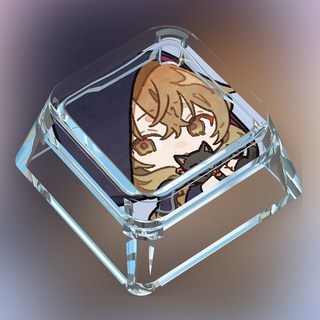 사일런트 위치 침묵의 마녀의 비밀 Q버전 동인 표정팩 기계식 키보드 투명 키캡, D