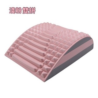 背部伸展器 腰部伸展器 拉筋板 腰椎拉伸器, 1個, 雙拼【淺粉】