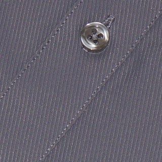 WEISHTON 韓版修身抗皺長袖斜紋襯衫 灰 W58