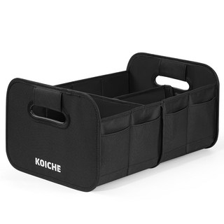 코이체 접이식 자동차 트렁크 정리함, 블랙