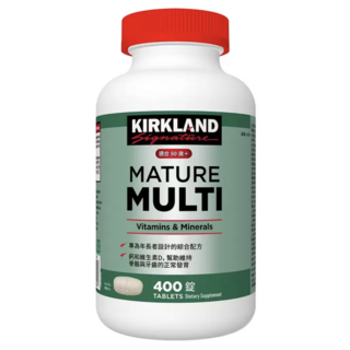 Kirkland 科克蘭 年長者綜合維生素錠，小顆粒易吞嚥，維持骨骼健康, 400顆, 1個