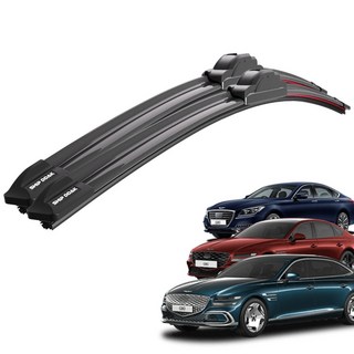 1+1 G80 일렉트릭파이드 전차종 초밀착 와이퍼 윈도우 브러쉬 와이퍼블레이드, SDT-G80/EV(16-현재)650+400/A