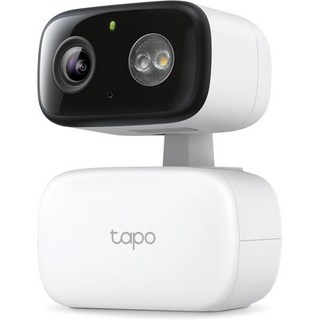 TPLink Tapo 팬틸트 보안 카메라 모니터 애완동물 모션 감지 1080P 양방향 오디오 야간 클라우드 SD 카드 저장 Alexa Google 홈 호환 C200, 실내/실외, 흰색