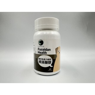 LAPETO 樂倍多狗狗褐藻醣膠保健膠囊，維持免疫力，複合配方，60顆/瓶, 1個, 維持免疫力, 60顆