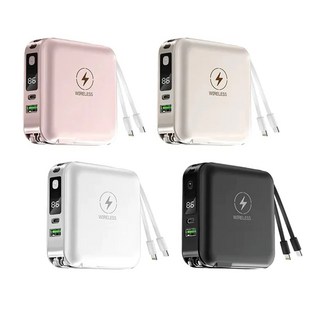 KINYO KPB-2650 12000mAh 雙線夾心七合一萬用行動電源, 黑色