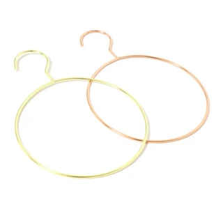 ABMR-10PCS 철제 원형 스카프 링 걸이 벨트 랙 미끄럼 방지 넥타이 후크 옷장 정리함 보관 홀더, 01 GoldRose Gold Round