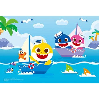 肚量書店 士耘 BABY SHARK 碰碰狐 70片拼圖 PUZ0415A2 MIT正版授權, 1個