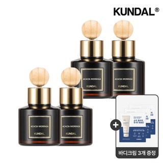 [바디크림 샤셰 8ml 3개 추가증정] 쿤달 퍼퓸 차량용 디퓨저 75ml x4개, 4개, 오션썸머나잇, 02) 오션썸머나잇 75ml x4개