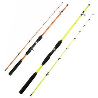 루야 바다 선상 낚시대 스피닝 베이트 로드 1.6M-2.4M, 형광, 2.4M