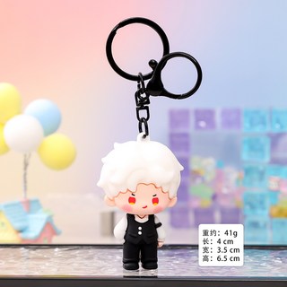 乙遊戀愛系列鑰匙扣掛件Q版小煜小徹手辦書包掛件周邊小禮品批發, 掛件-徹徹【白色】