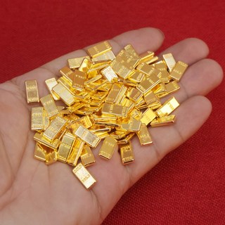 金磚閤金擺件迷你小金條招財元寶開業喬遷新婚禮品家居裝飾品桌麵, 迷你小金條【50顆】