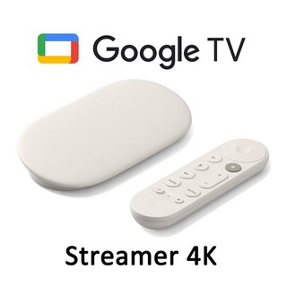 구글 TV 스트리머 4K 크롬캐스트 셋톱박스 5세대 32GB 저장 용량 음성 검색 리모컨 포함 - Porcelain (관부가세포함_미국정품)