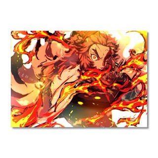 老番顛 鬼滅之刃 無限城篇 猗窩座 日本動漫 炭治郎 富岡義勇 我妻善意 電影海報 高清, 4,A4（原版色白底）