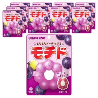 UHA 味覺糖 Q彈甜甜圈軟糖 巨峰葡萄口味, 10個, 40g