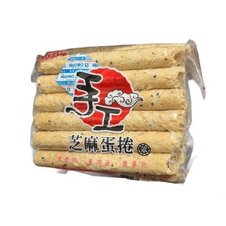 福義軒手工芝麻蛋捲 台灣傳統零食 酥脆口感 伴手禮首選, 500g, 1個