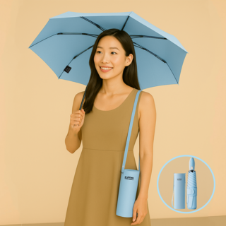 2세대 컬러악막 298g 초경량 3단 자동우산 자외선차단 접이식 자동양우산