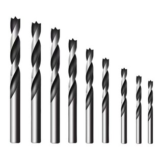 tinduo 목공드릴비트 목공기리 3-12mm 9P 세트, 1세트