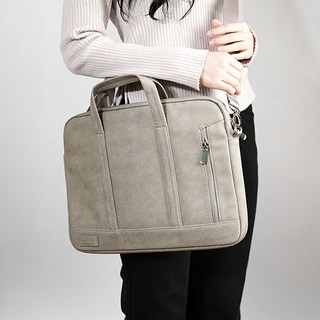 라이트피플 극세사 노트북가방, 미디엄 그레이, 1개