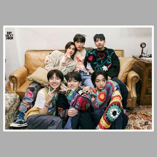 臺灣發貨-BOYNEXTDOOR出道曲[WHO!]概念照幕後衕款不幹膠海報 墻貼畵 週邊, 集體1