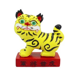 3代迷你五行黑虎將軍虎爺公仔模型擺飾, 1個