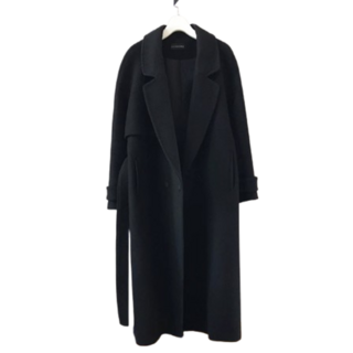 블랙 롱코트 프리미엄 모직 루크 패션 파세토