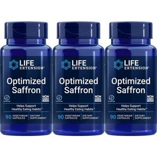 라이프익스텐션 옵티마이즈드 사프란, 3개, 90정