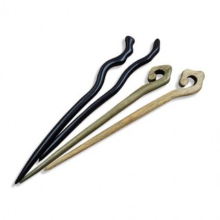 아르벤[2종 디자인] 일자 나무 비녀