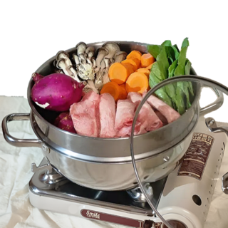 바르텐 IH 인덕션 가스레인지 올스텐 2단 찜기 가정용, 1개, 28cm