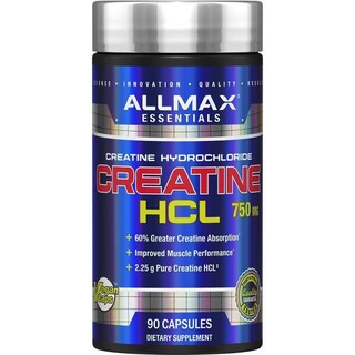ALLMAX 肌酸HCL 750毫克 素食膠囊, 1個, 90錠