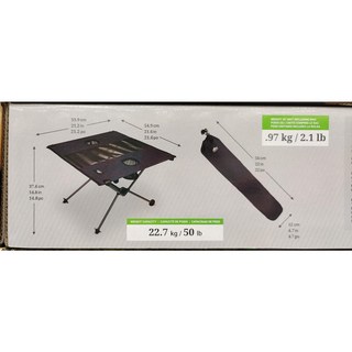 好市多商品-鋁金輕量布面摺疊桌