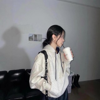 MUAHMUAH 連帽衛衣 女款 2024 新款 小個子 美式 長袖 上衣