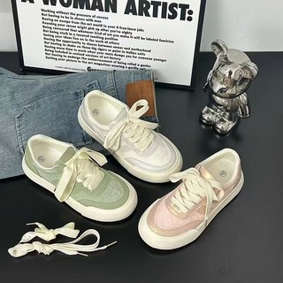 國潮厚底透氣小白鞋：2025夏季新款，中式休閒運動板鞋，百搭增高顯瘦