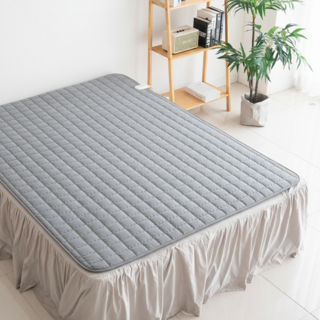 세탁 가능 26년형 한일의료기 전자파 없는 탄소 카본매트 침대용 전기매트, 더블(150x200), 그레이(Gray)