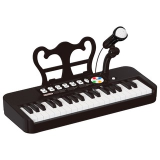 小胡玩具 音樂大師隨行版 音樂電子琴 兒童玩具 (附USB電源線), 1個, 黑