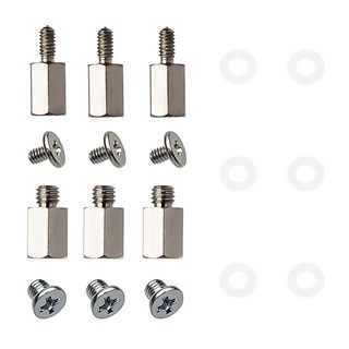 M.2 나사 M.2 Nvme SSD 고정나사 + 스탠드오프 조립세트 M2 SSD 나사 고정볼트 Msi Gigabyte 호환 메인보드용 세트, 18 pcs