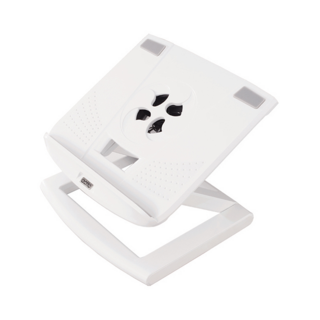 엑토 노트북 쿨링 거치대 스탠드 쿨링스탠드 쿨러 패드 최대15.6인치 거치가능 온라인수업용, 화이트