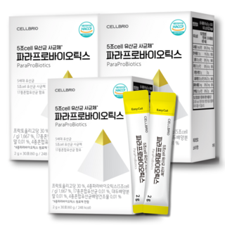 5세대 5조셀유산균 파라프로바이오틱스 (3박스 3개월분), 60g, 3개