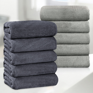 SEVOREN 프랑스 고급 호텔 수건 두툼한 고중량 코마사 100수 타월 세면 타올 센스있는 집들이 선물 집들이선물 샤워타올 수건, 10개, 10혼합색상계열