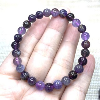 晶透紫極光 極光23圓珠手鍊 6.7mm 單圈 能量飾品